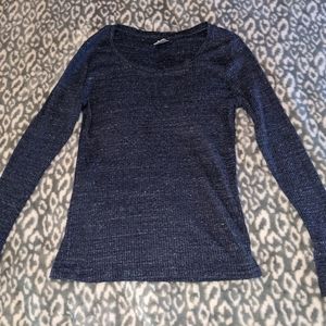 long sleeve ribbed shirt